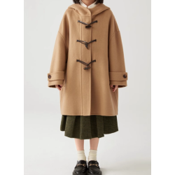 100% Handmade UK Elite Wool Style Horn Buckle Elite Kids Oceanica Wool Coat for Children