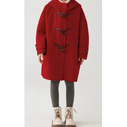 100% Handmade UK Elite Wool Style Horn Buckle Elite Kids Oceanica Wool Coat for Children