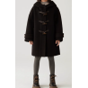 100% Handmade UK Elite Wool Style Horn Buckle Elite Kids Oceanica Wool Coat for Children