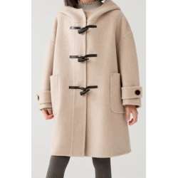 100% Handmade UK Elite Wool Style Horn Buckle Elite Kids Oceanica Wool Coat for Children
