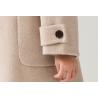 100% Handmade UK Elite Wool Style Horn Buckle Elite Kids Oceanica Wool Coat for Children