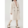 100% Handmade UK Elite Wool Style 2 Rows Buckle Suit Collar Kids Wool Coat for Children