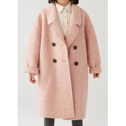 100% Handmade UK Elite Wool Style 2 Rows Buckle Suit Collar Kids Wool Coat for Children
