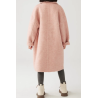 100% Handmade UK Elite Wool Style 2 Rows Buckle Suit Collar Kids Wool Coat for Children