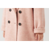 100% Handmade UK Elite Wool Style 2 Rows Buckle Suit Collar Kids Wool Coat for Children