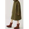 100% Handmade UK Elite Wool Style Link Hat Single Row Buckle Kids Wool Coat for Children