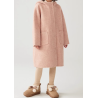 100% Handmade UK Elite Wool Style Link Hat Single Row Buckle Kids Wool Coat for Children