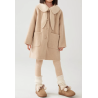 100% Handmade UK Elite Wool Style Mokami Color Doll Collar Kids Wool Coat for Children
