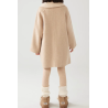 100% Handmade UK Elite Wool Style Mokami Color Doll Collar Kids Wool Coat for Children