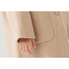 100% Handmade UK Elite Wool Style Mokami Color Doll Collar Kids Wool Coat for Children