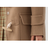 100% Handmade UK Elite Wool Style UK Trench Style Camel Yellow Kids Wool Coat for Children