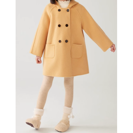 100% Handmade UK Elite Wool Style Rabbit Ears Link Hat Elite Kids Wool Coat for Children