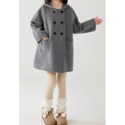 100% Handmade UK Elite Wool Style Rabbit Ears Link Hat Elite Kids Wool Coat for Children