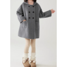 100% Handmade UK Elite Wool Style Rabbit Ears Link Hat Elite Kids Wool Coat for Children