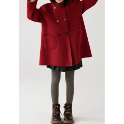 100% Handmade UK Elite Wool Style Rabbit Ears Link Hat Elite Kids Wool Coat for Children