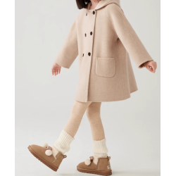 100% Handmade UK Elite Wool Style Rabbit Ears Link Hat Elite Kids Wool Coat for Children