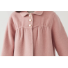 100% Handmade UK Elite Wool Style Light Pink Round Collar Elite Kids Wool Coat for Children