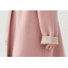 100% Handmade UK Elite Wool Style Light Pink Round Collar Elite Kids Wool Coat for Children