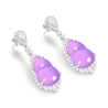 Jade Earring Health & Life Harmony Energy Protection of Imperial Violet Cucurbit Energy Healing Jade Earring