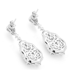 Jade Earring Health & Life Harmony Energy Protection of Imperial Violet Cucurbit Energy Healing Jade Earring