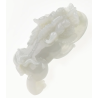 Jade Pixiu Wealth & Life Harmony Energy Protection of Clear White 806 Energy Healing Jade Pixiu