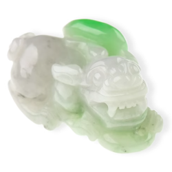 Jade Pixiu Wealth & Life Harmony Energy Protection of Touch Spring Green 814 Energy Healing Jade Pixiu