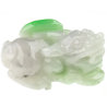 Jade Pixiu Wealth & Life Harmony Energy Protection of Touch Spring Green 814 Energy Healing Jade Pixiu