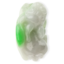 Jade Pixiu Wealth & Life Harmony Energy Protection of Touch Spring Green 814 Energy Healing Jade Pixiu