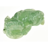 Jade Pixiu Wealth & Life Harmony Energy Protection of Clear Light Green 1368 Energy Healing Jade Pixiu