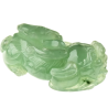 Jade Pixiu Wealth & Life Harmony Energy Protection of Clear Light Green 1368 Energy Healing Jade Pixiu