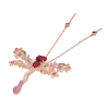 Beauty & Life Harmony Breastpin Energy Protection of Dragonfly Colored Gem Energy Heal Art Breastpin