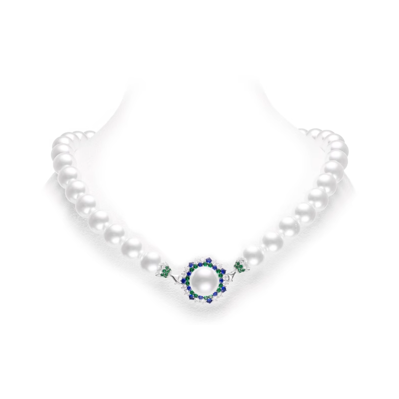 Oriental Pearl Necklace Buddha Energy Protection of White 12mm Colored Pendant Energy Heal Pearl Necklace Oriental Pearl Necklace Buddha Energy Protection of White 12mm Colored Pendant Energy Heal Pearl Necklace