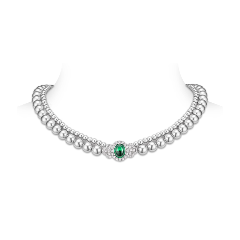 Oriental Pearl Necklace Buddha Energy Protection of Gray Oval Emerald Pendant Energy Heal Pearl Necklace Oriental Pearl Necklace Buddha Energy Protection of Gray Oval Emerald Pendant Energy Heal Pearl Necklace
