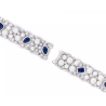 Oriental Pearl Bracelet Buddha Energy Protection of White Heart Sapphire Diamond Energy Heal Pearl Bracelet