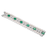 Oriental Pearl Bracelet Buddha Energy Protection of White Emerald Gems Diamond Energy Heal Pearl Bracelet