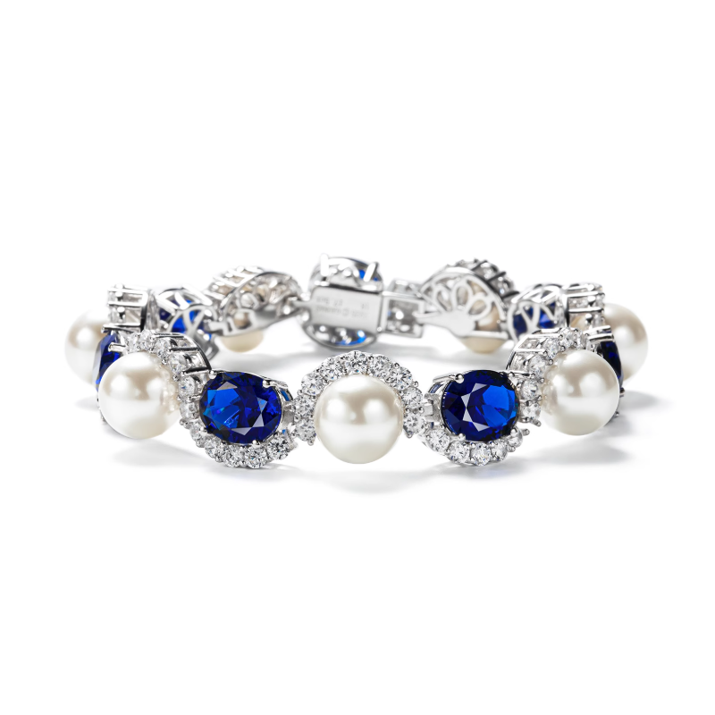 Oriental Pearl Bracelet Buddha Energy Protection of White Interval Sapphire Gems Energy Heal Pearl Bracelet Oriental Pearl Bracelet Buddha Energy Protection of White Interval Sapphire Gems Energy Heal Pearl Bracelet