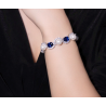 Oriental Pearl Bracelet Buddha Energy Protection of White Interval Sapphire Gems Energy Heal Pearl Bracelet