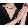 Oriental Pearl Bracelet Buddha Energy Protection of White Interval Sapphire Gems Energy Heal Pearl Bracelet