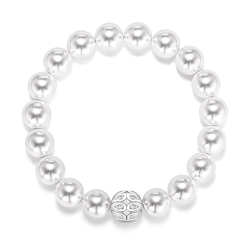 Oriental Pearl Bracelet Buddha Energy Protection of White 10mm Venus Love Energy Heal Pearl Bracelet