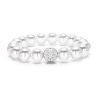 Oriental Pearl Bracelet Buddha Energy Protection of White 10mm Venus Love Energy Heal Pearl Bracelet