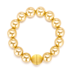 Oriental Pearl Bracelet Buddha Energy Protection of Gold Venus Love Energy Heal Pearl Bracelet