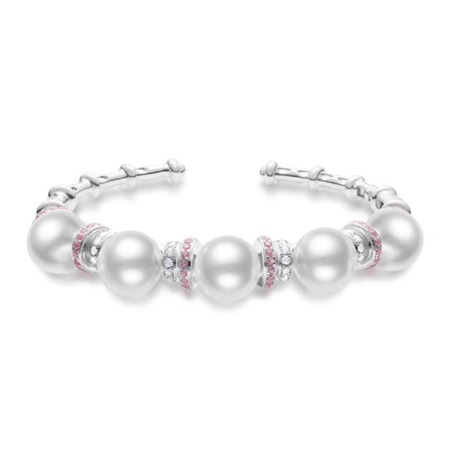 Oriental Pearl Bracelet Buddha Energy Protection of White Bamboo Joint Bangle Energy Heal Pearl Bracelet