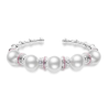 Oriental Pearl Bracelet Buddha Energy Protection of White Bamboo Joint Bangle Energy Heal Pearl Bracelet