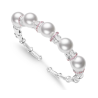 Oriental Pearl Bracelet Buddha Energy Protection of White Bamboo Joint Bangle Energy Heal Pearl Bracelet