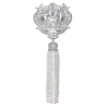Oriental Pearl Brooch Buddha Energy Protection of White Tassels Phoenix Diamond Energy Heal Pearl Brooch