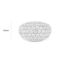Diamond Rings Health & Harmony Energy Protection of New Style Modern Energy Heal Diamond Ring
