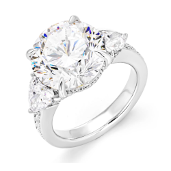 Diamond Rings Health & Harmony Energy Protection of 8 Carats Egg Shape Women Energy Heal Diamond Ring