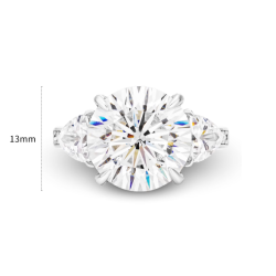 Diamond Rings Health & Harmony Energy Protection of 8 Carats Egg Shape Women Energy Heal Diamond Ring