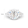 Diamond Rings Health & Harmony Energy Protection of 8 Carats Egg Shape Women Energy Heal Diamond Ring