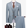 100% Handmade UK Elite Style for 3 Piece Set British Style Flat Lapel Hunting Business Men Suit Gentleman
